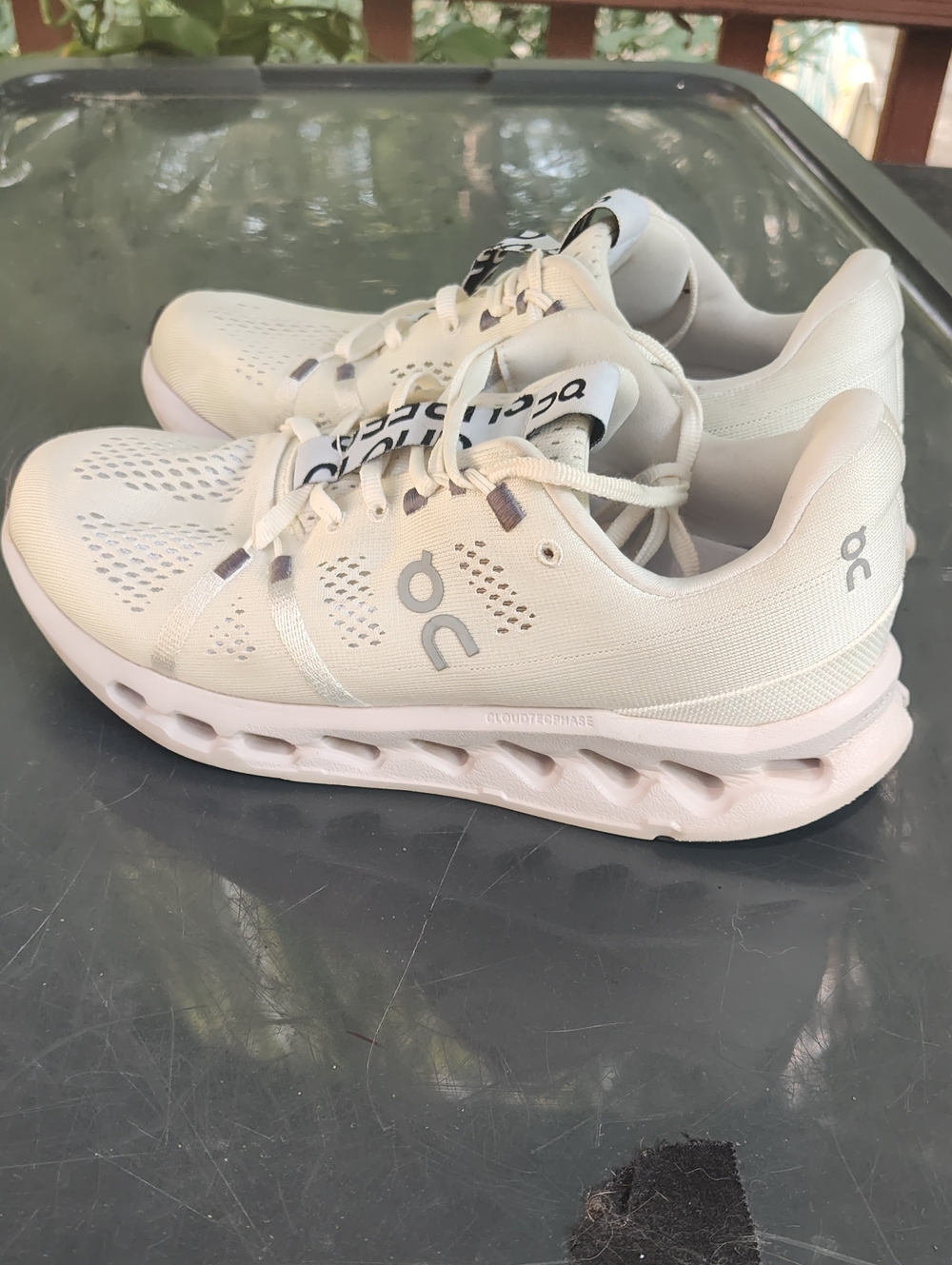 On Cloud Cloudsurfer 7 Women’s Size 8.5 White/Frost Running Sneakers - Picture 4 of 11